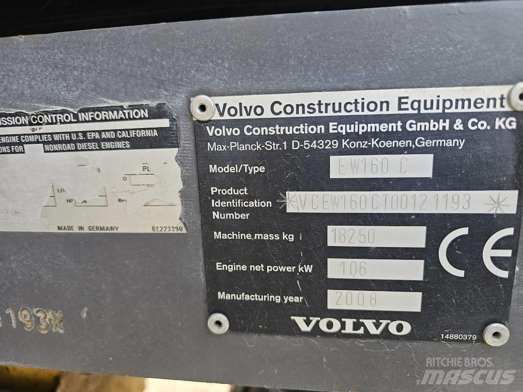 Volvo EW 160 C 旋轉式挖土機/掘鑿機/挖掘機