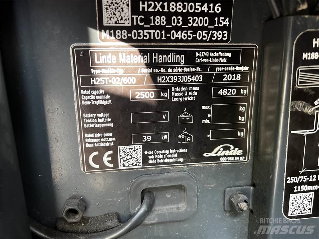 Linde H25T/600 液化石油氣LPG卡車