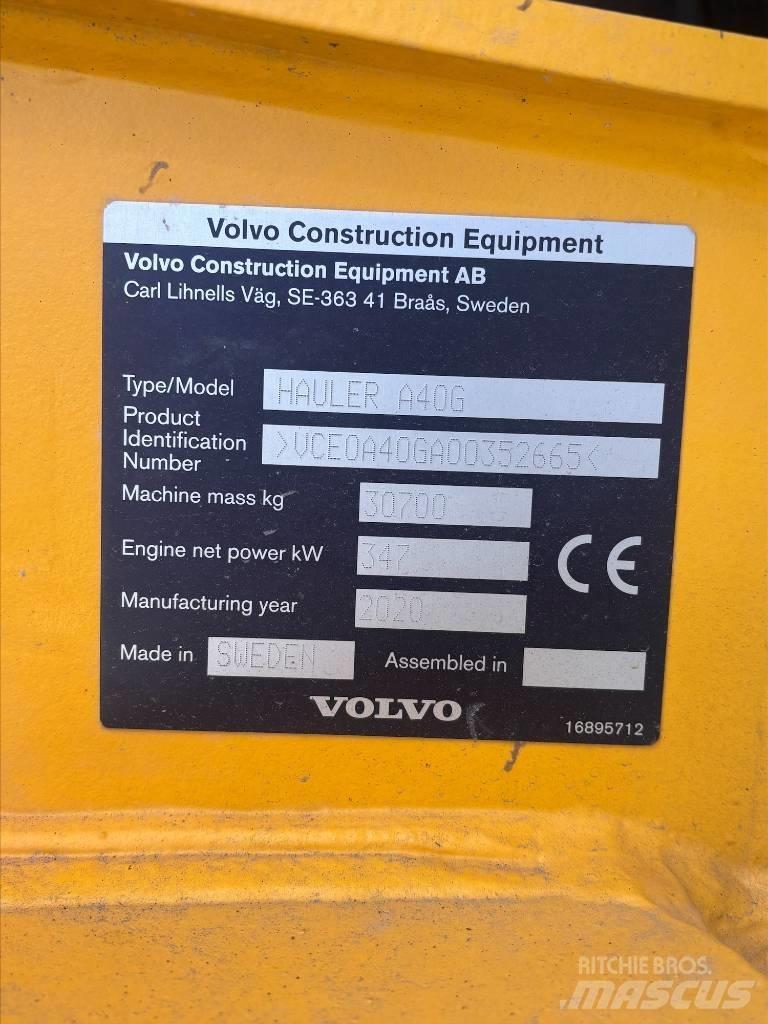 Volvo A40G 鉸接式起吊車