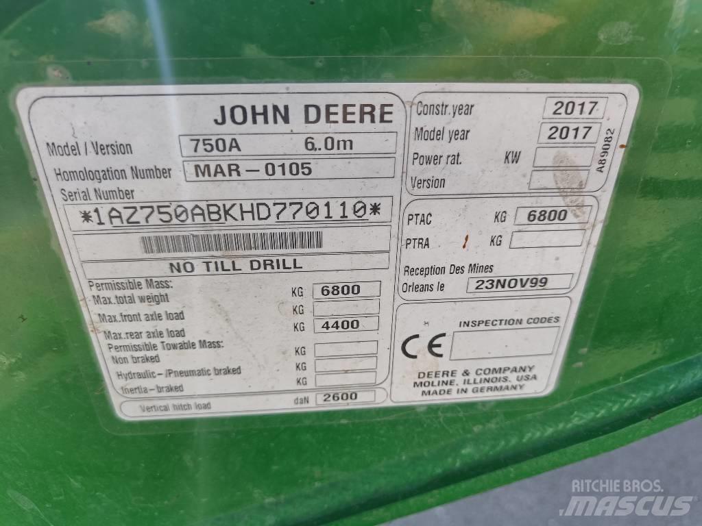 John Deere 750 A 鑽頭