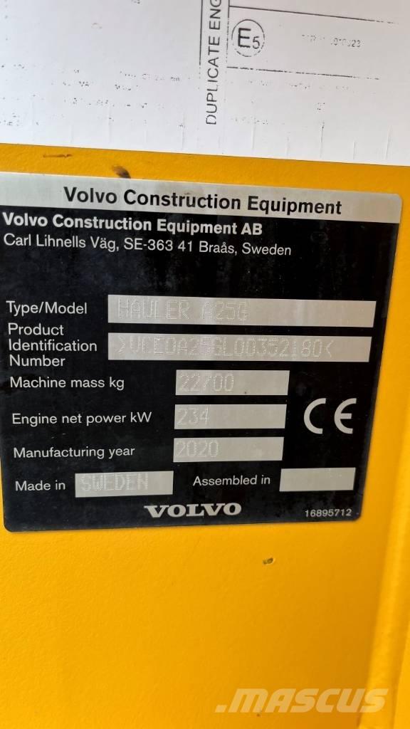 Volvo A25G 剛性傾卸卡車