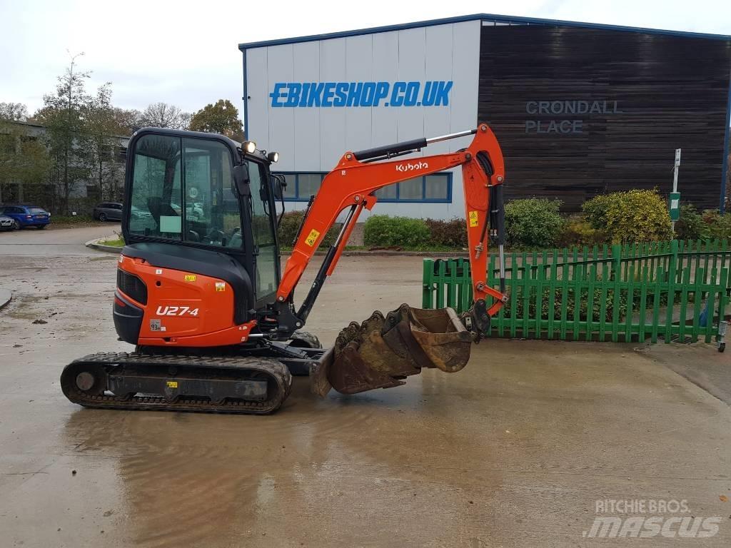 Kubota U27-4 小型挖土機/掘鑿機<7t(小型挖掘機)