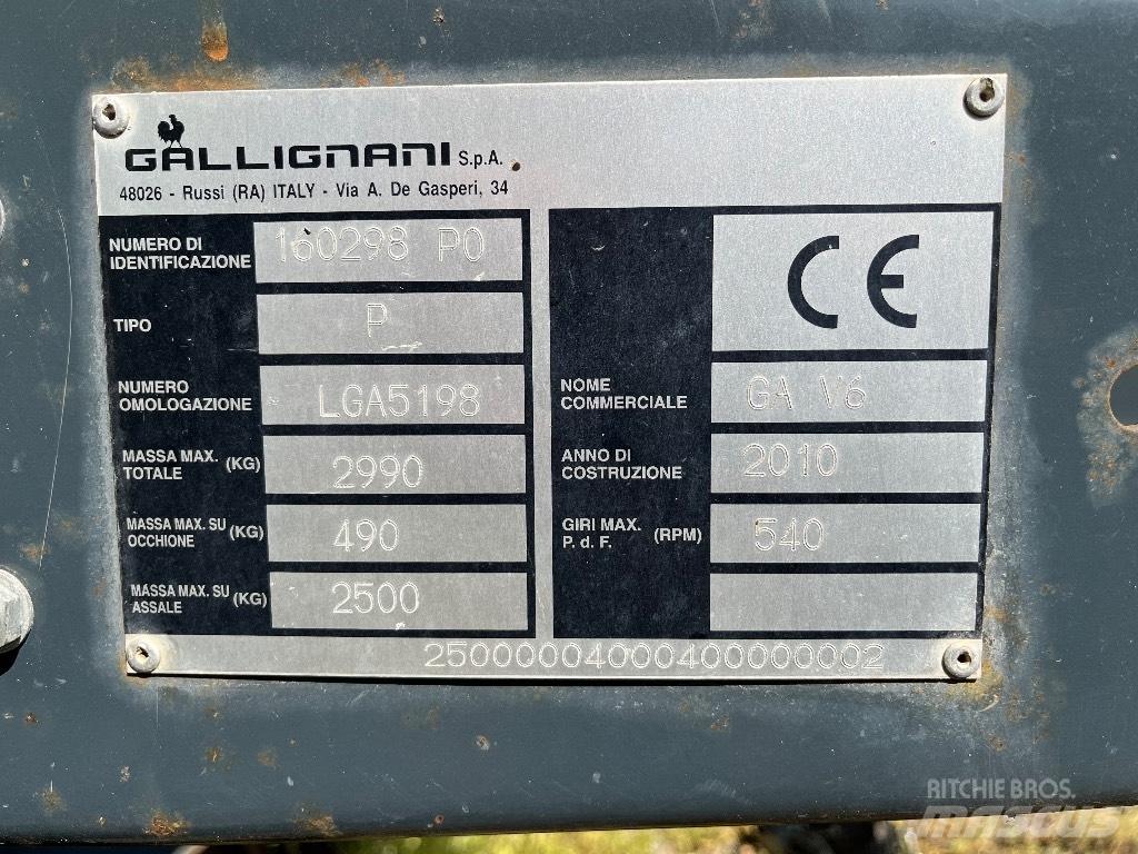 Gallignani GA V6 圓型牧草打包機