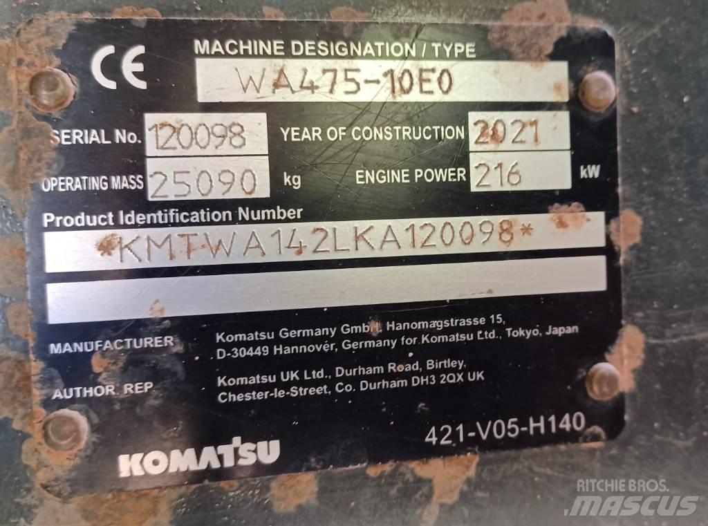 Komatsu WA 475-10E0 輪胎式裝載機
