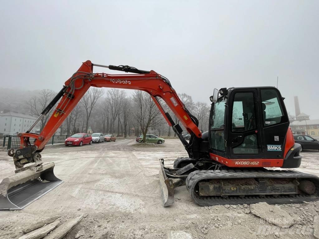 Kubota KX 080-4a2 中型挖土機/掘鑿機/挖掘機 7t-12t