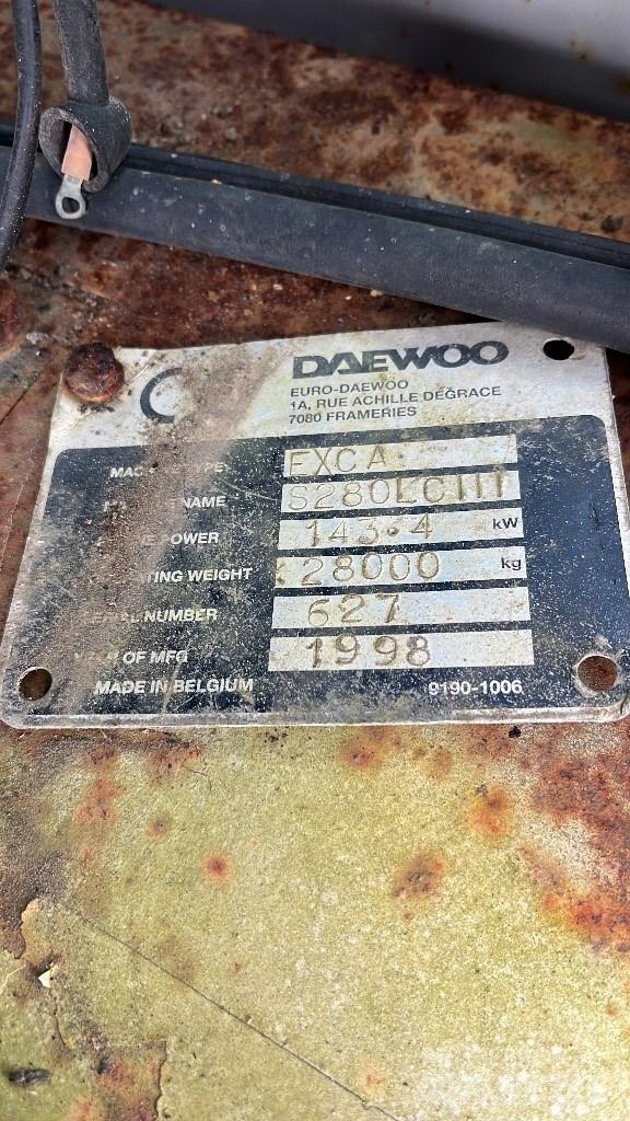 Daewoo Solar 280 LC 履帶式 挖土機/掘鑿機/挖掘機