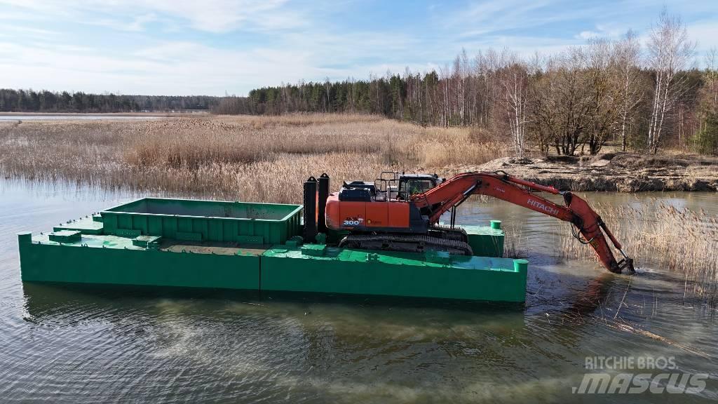  Dredge pontoon barge 挖泥船