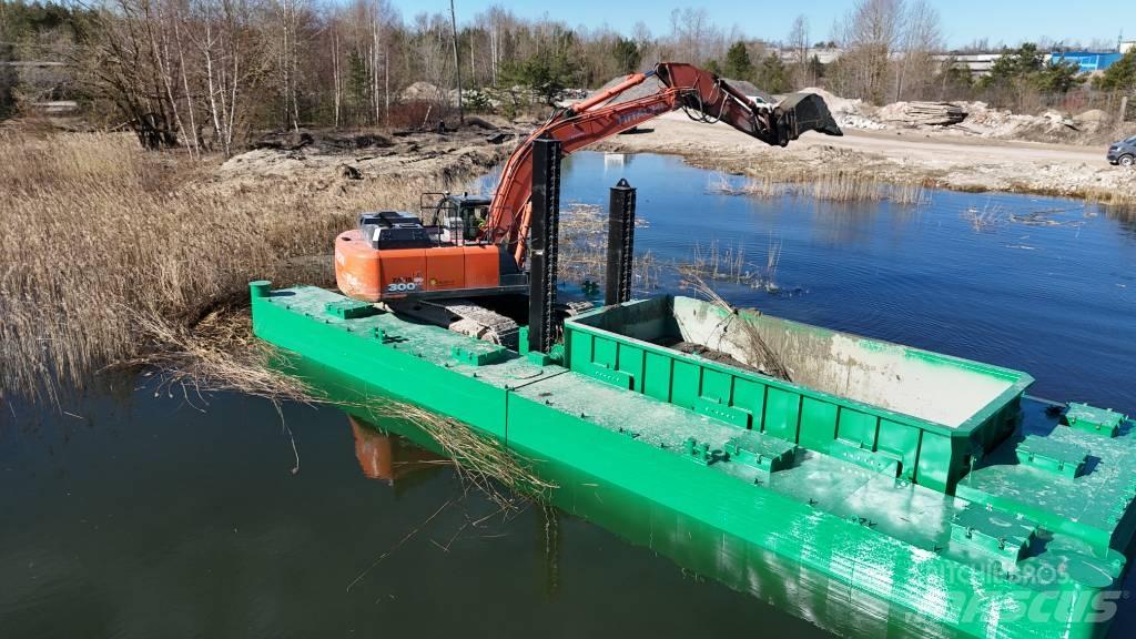  Dredge pontoon barge 挖泥船