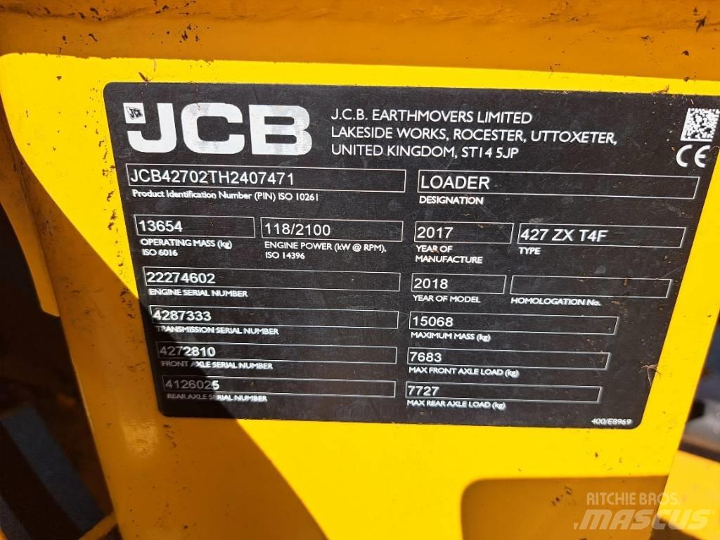JCB 427 ZX 輪胎式裝載機