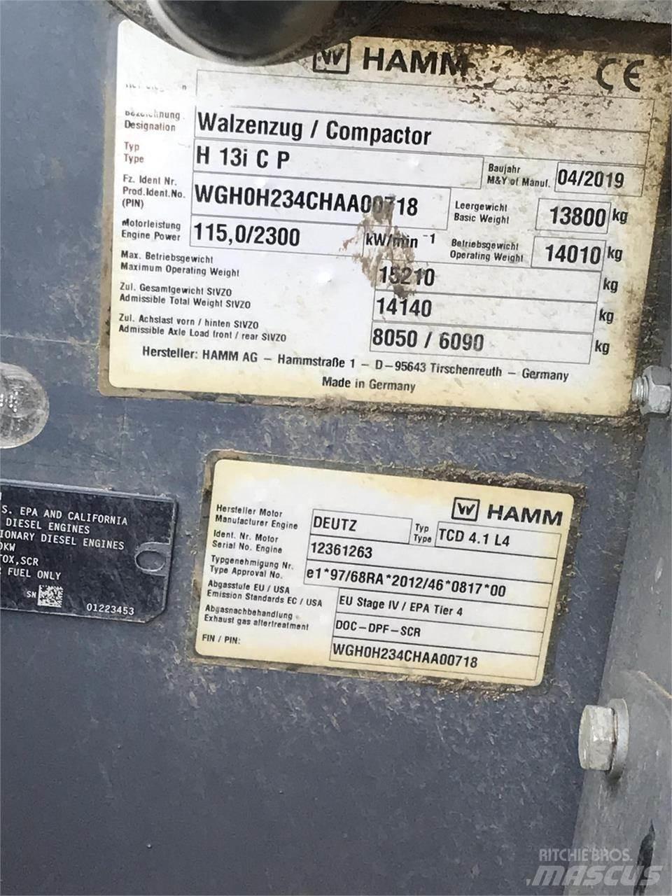 Hamm H13ICP 廢棄物壓實機
