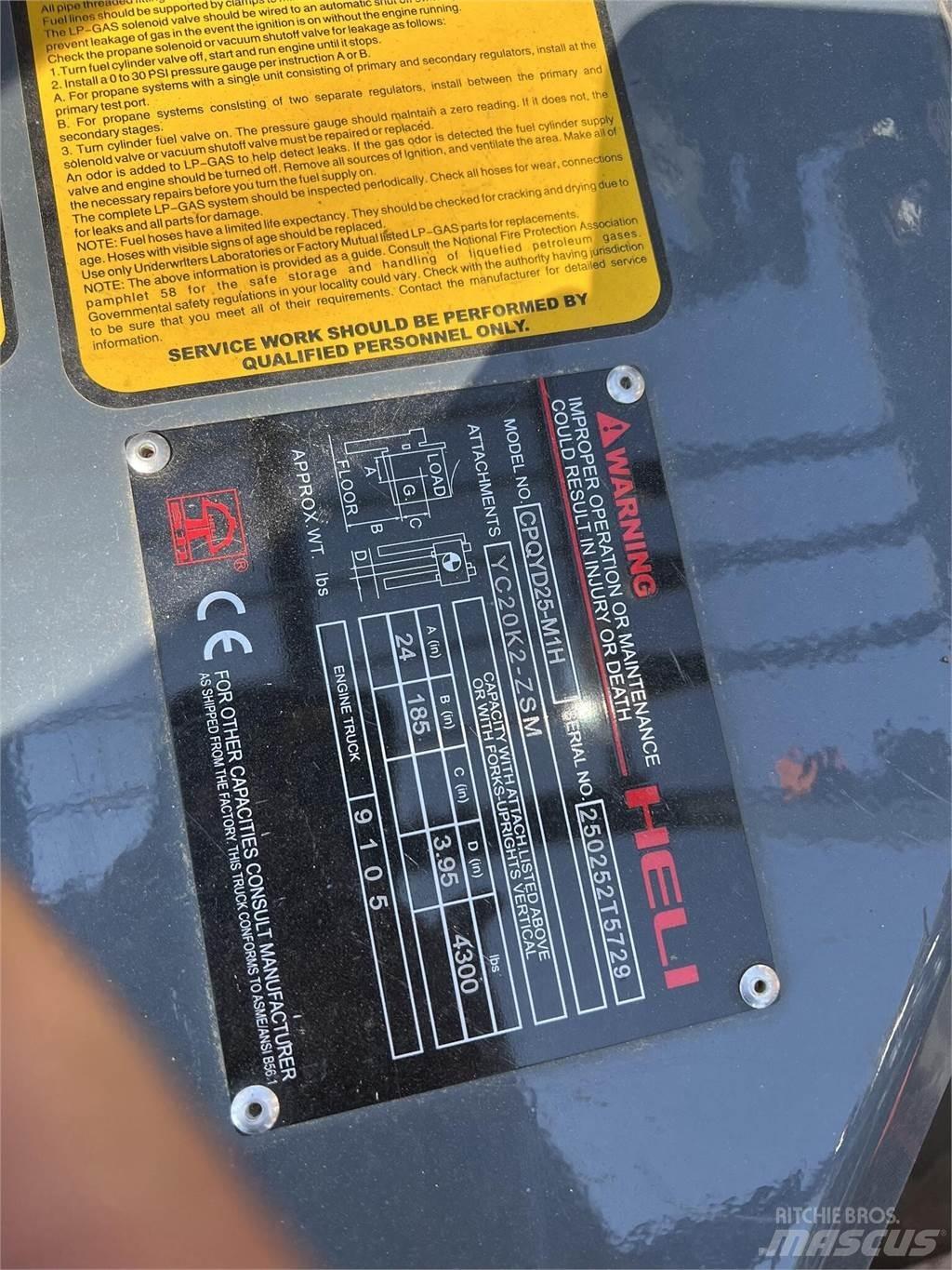 Heli CPQYD25 堆高機(叉車)-其他