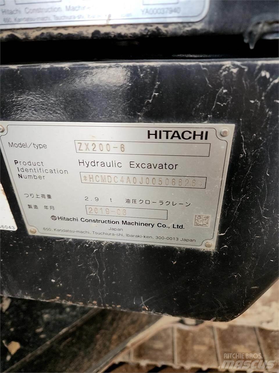 Hitachi ZX200-6 履帶式 挖土機/掘鑿機/挖掘機