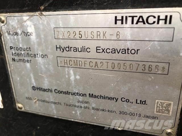 Hitachi ZX225USRK-6 履帶式 挖土機/掘鑿機/挖掘機