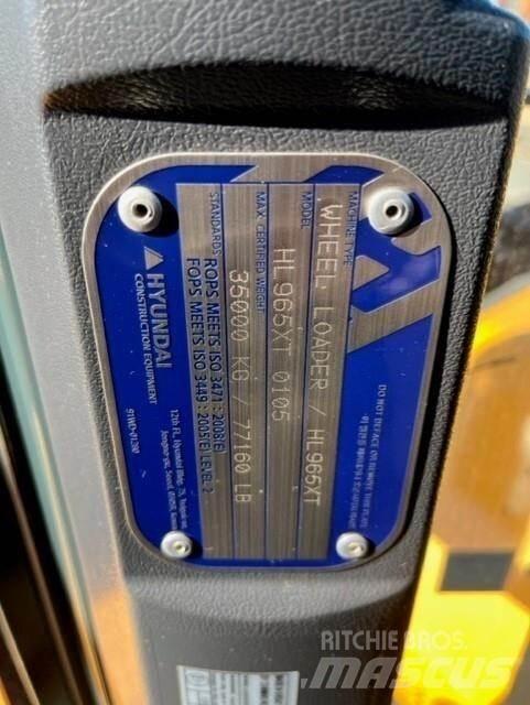 Hyundai HL965XT 輪胎式裝載機