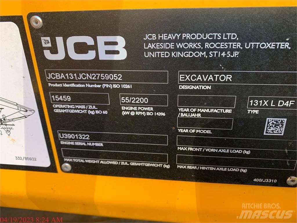 JCB 131X LC 履帶式 挖土機/掘鑿機/挖掘機