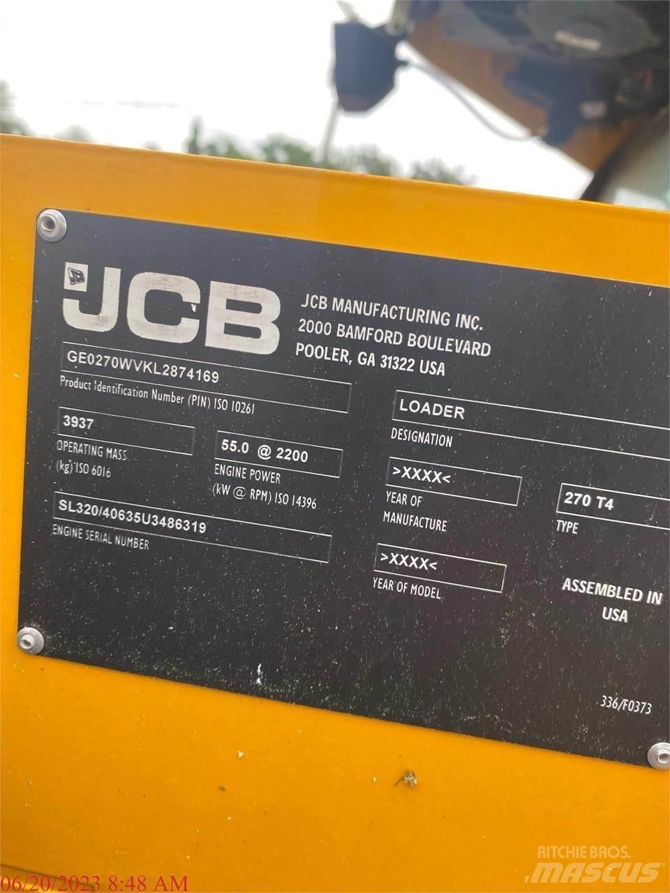 JCB 270 滑移轉向裝載機