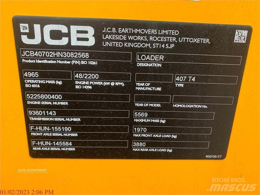 JCB 407B 輪胎式裝載機