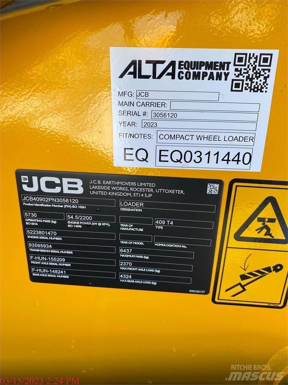 JCB 409 輪胎式裝載機