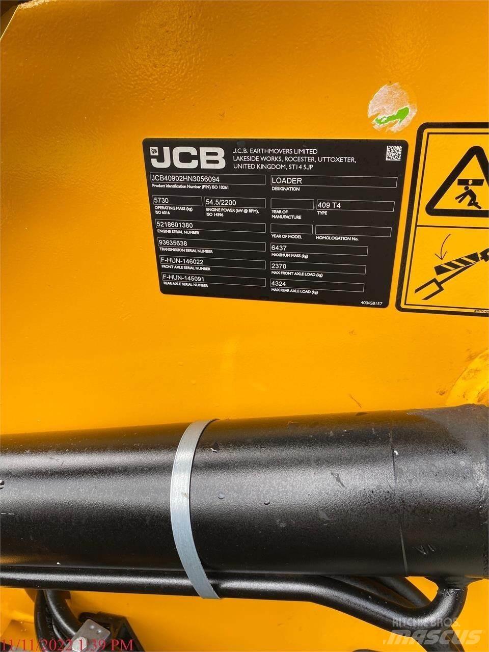 JCB 409 輪胎式裝載機