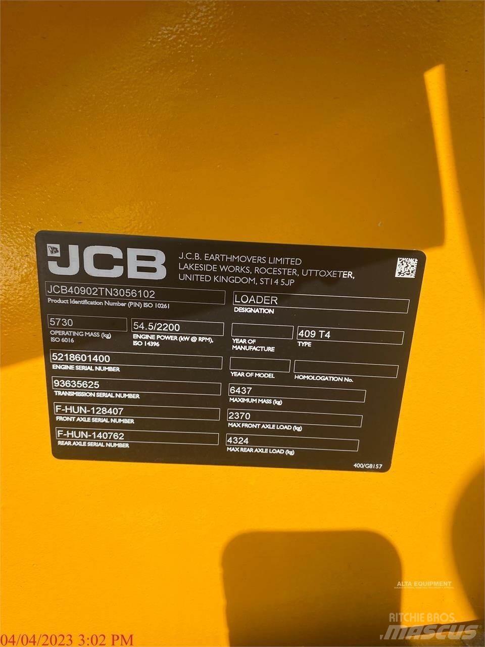JCB 409 輪胎式裝載機