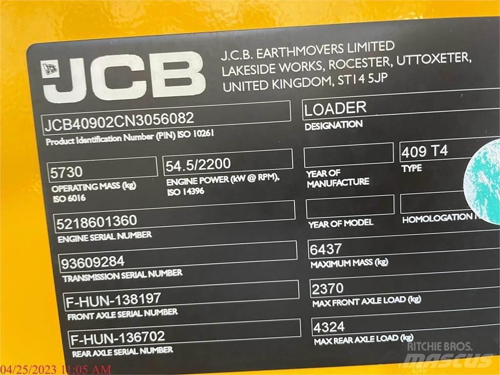JCB 409 輪胎式裝載機