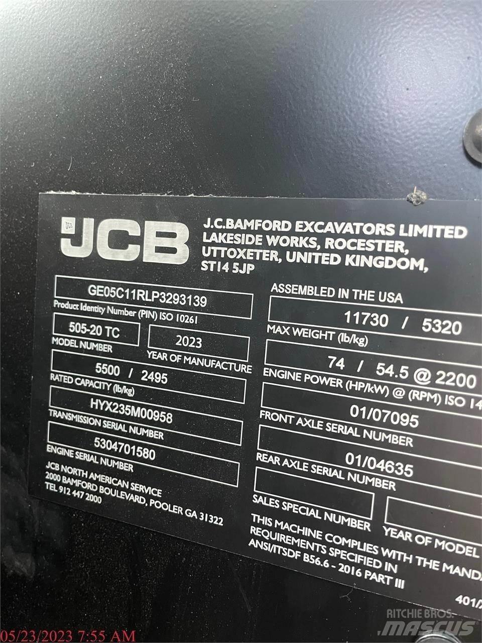 JCB 505-20TC 伸縮臂操作車