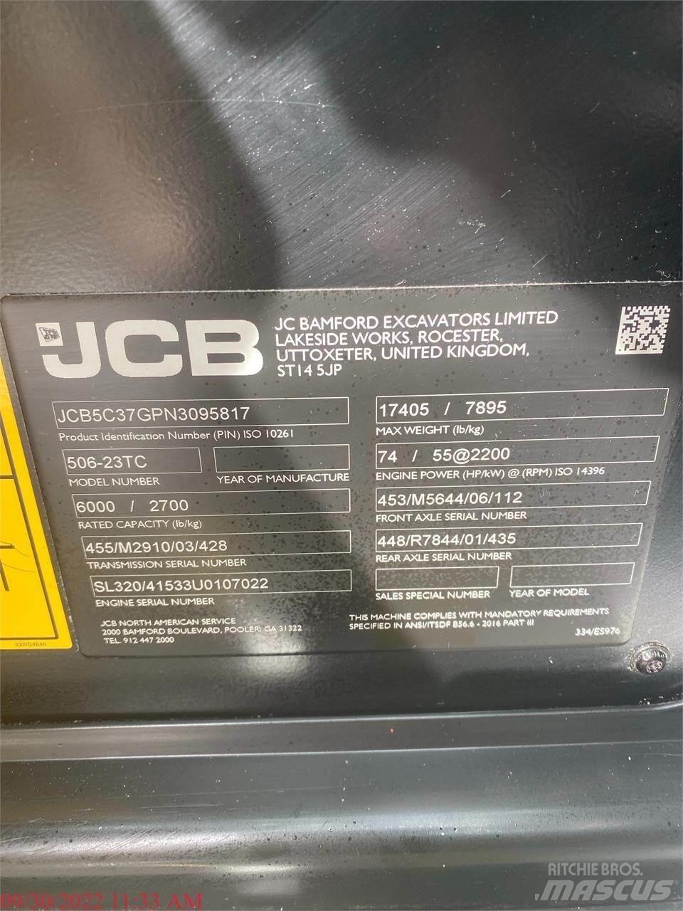 JCB 506-23TC 伸縮臂操作車