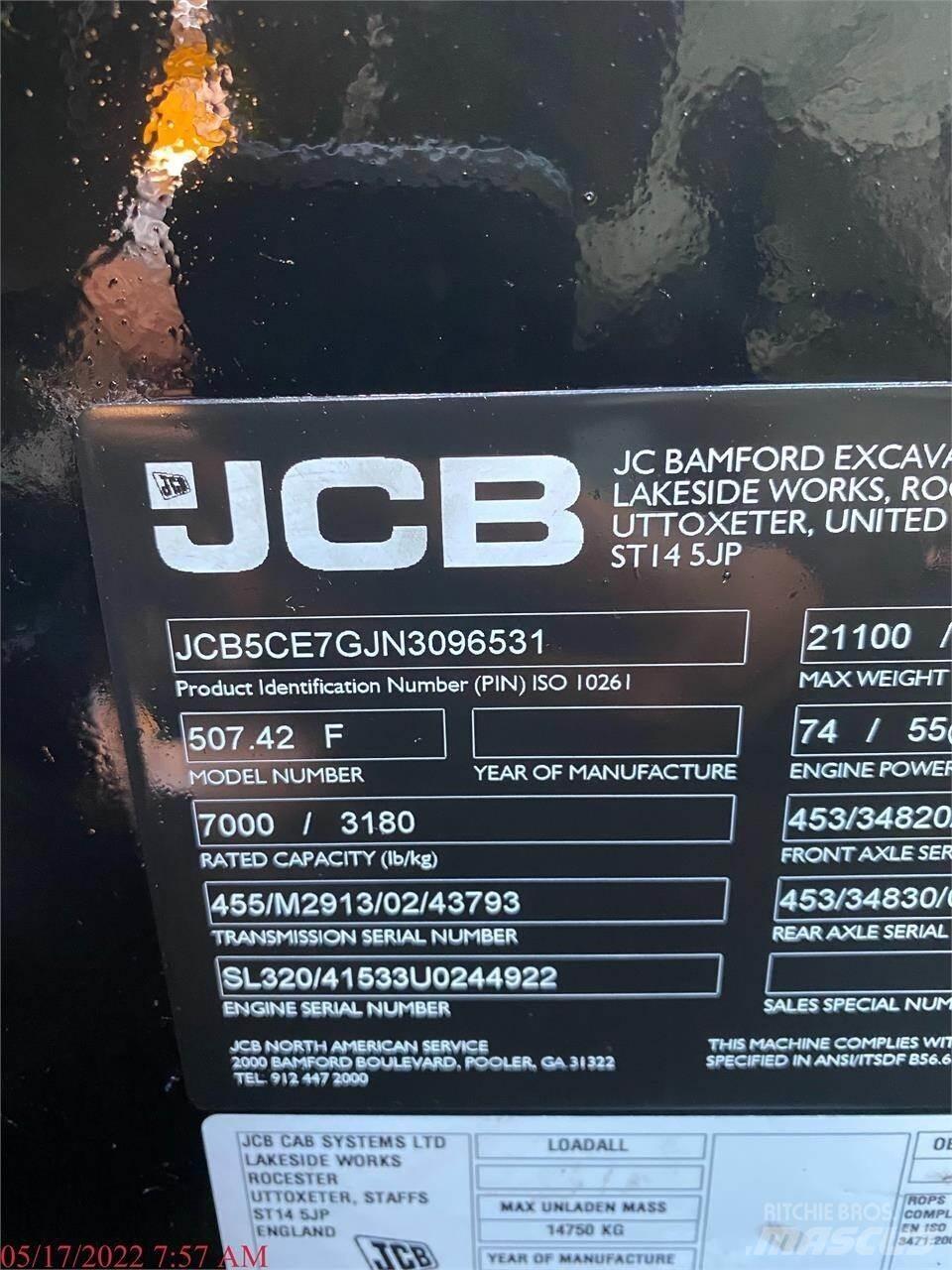 JCB 507-42 伸縮臂操作車