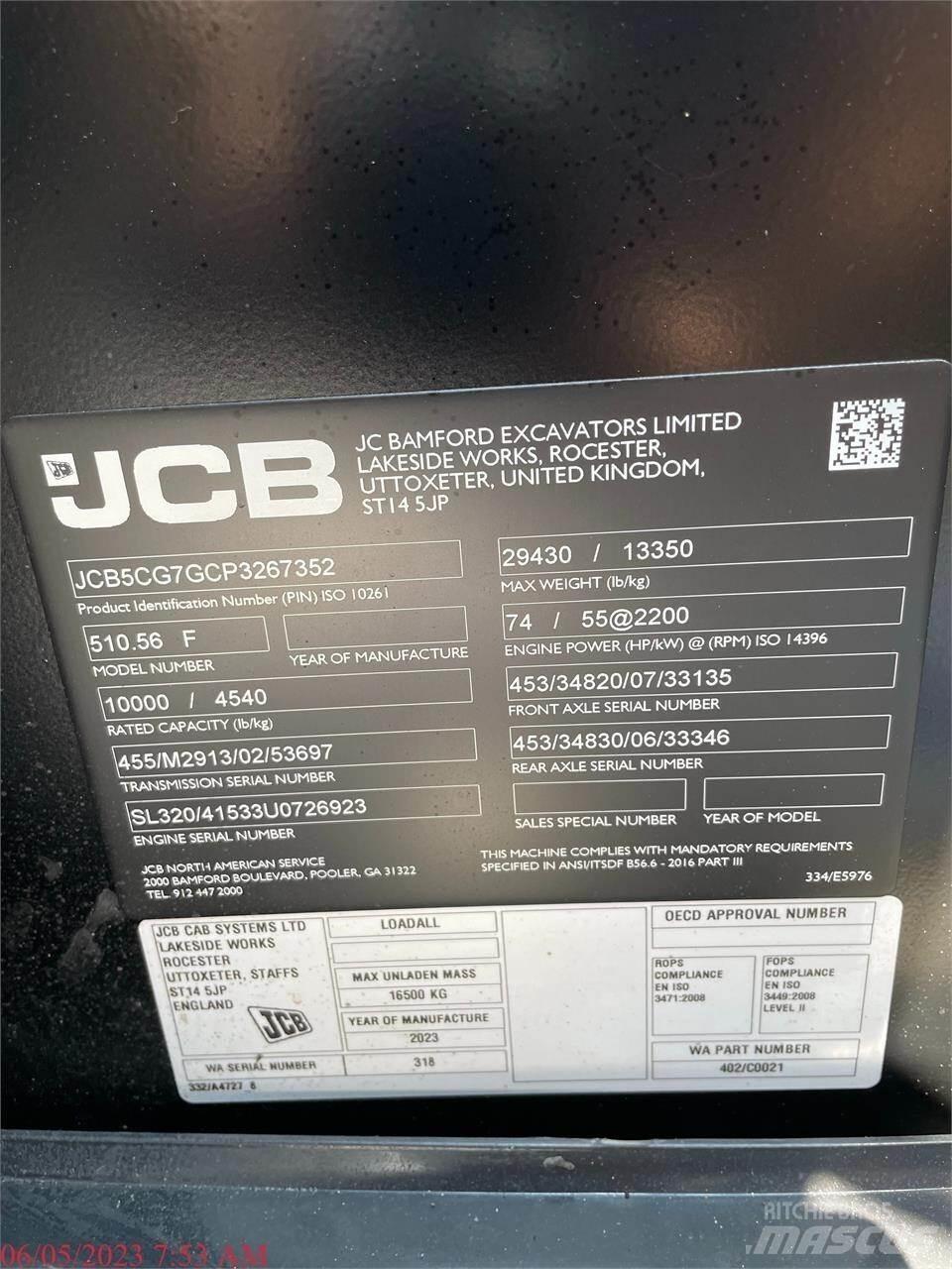 JCB 510-56 伸縮臂操作車