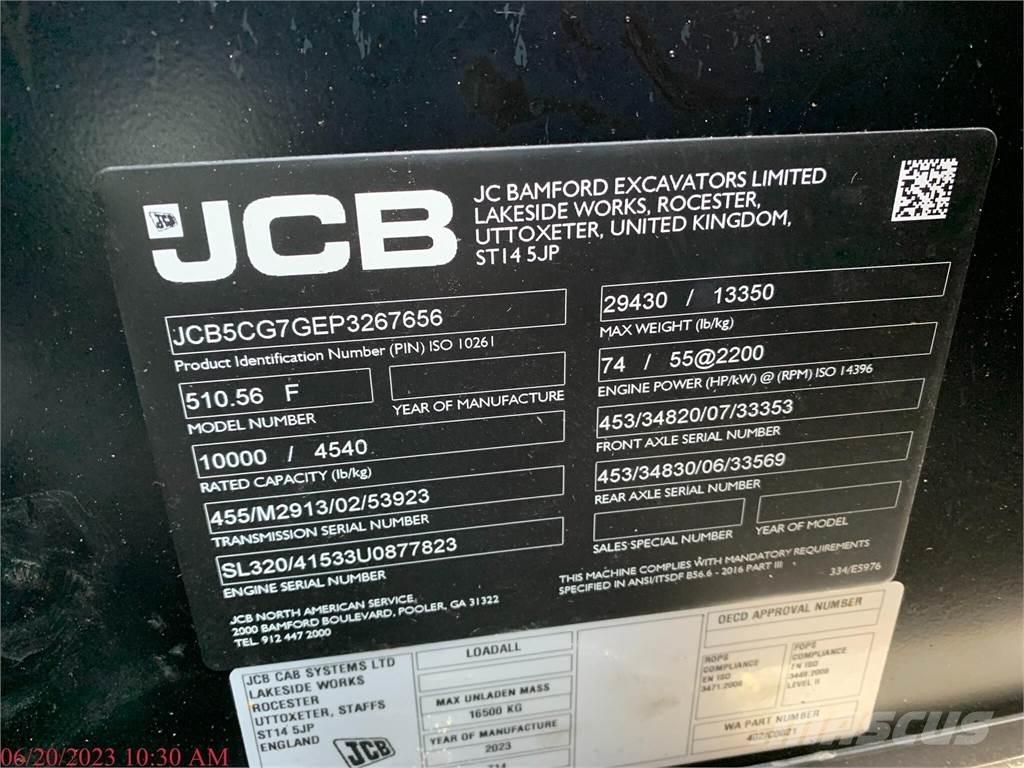 JCB 510-56 伸縮臂操作車