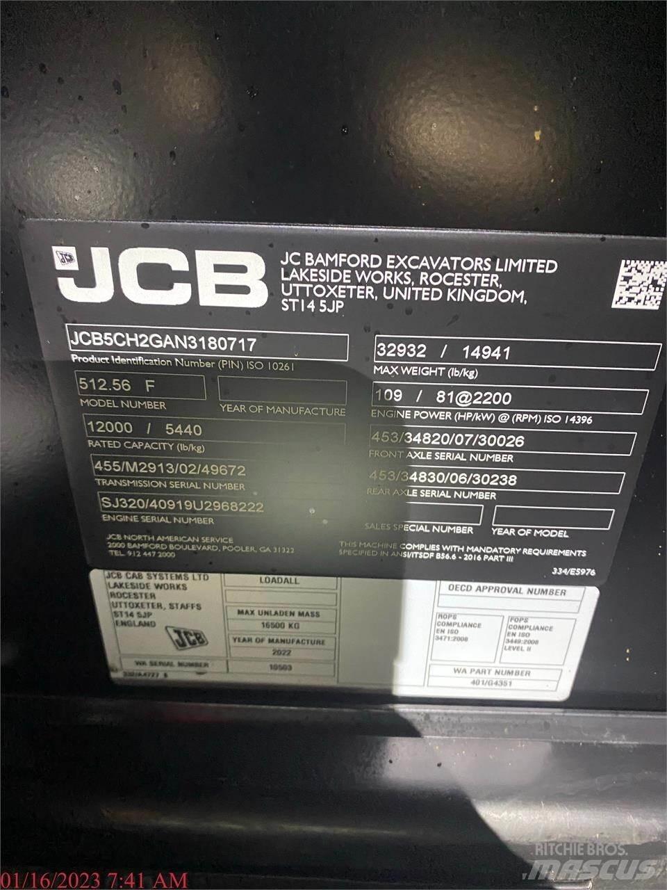 JCB 512-56 伸縮臂操作車
