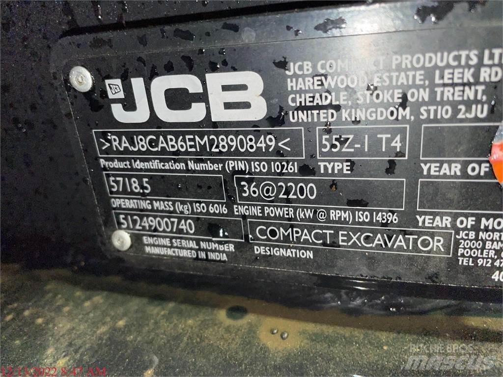 JCB 55Z-1 小型挖土機/掘鑿機<7t(小型挖掘機)