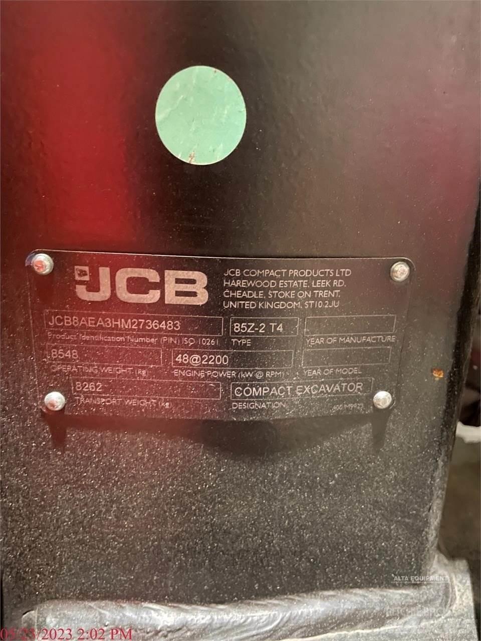 JCB 85Z-2 履帶式 挖土機/掘鑿機/挖掘機
