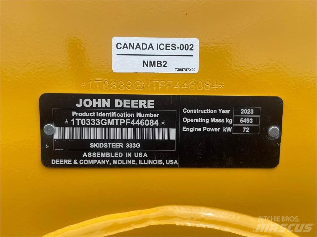 John Deere 333G 滑移轉向裝載機