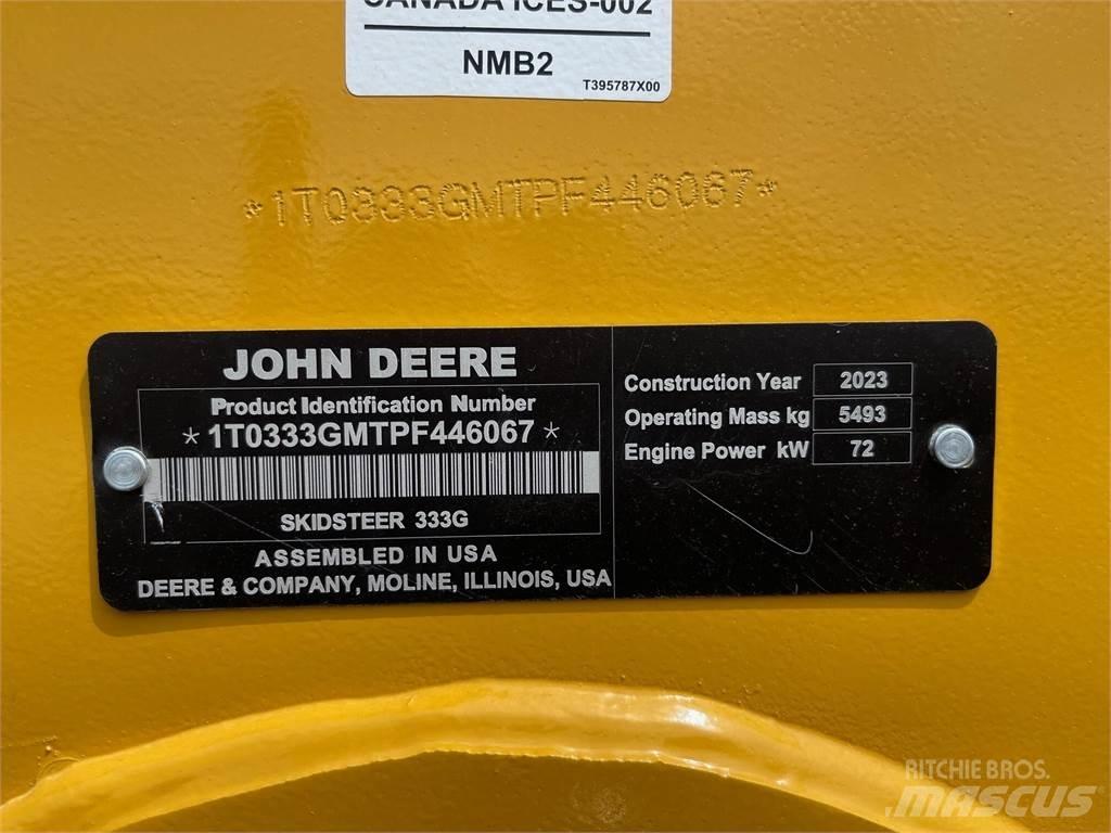John Deere 333G 滑移轉向裝載機