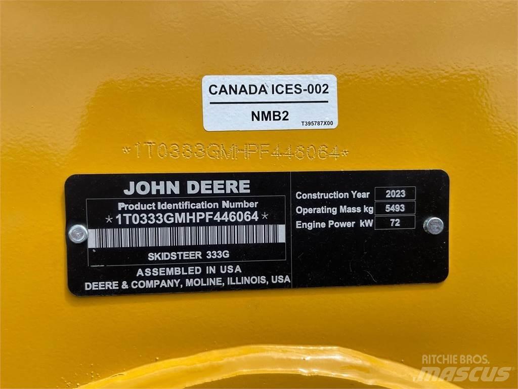 John Deere 333G 滑移轉向裝載機