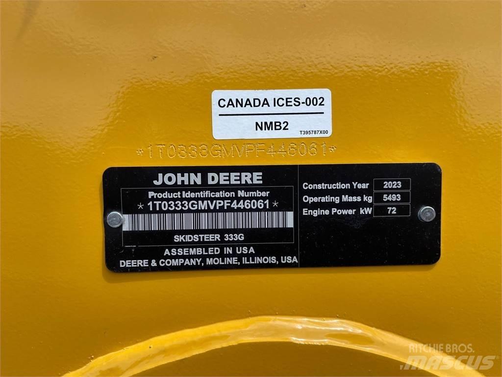 John Deere 333G 滑移轉向裝載機