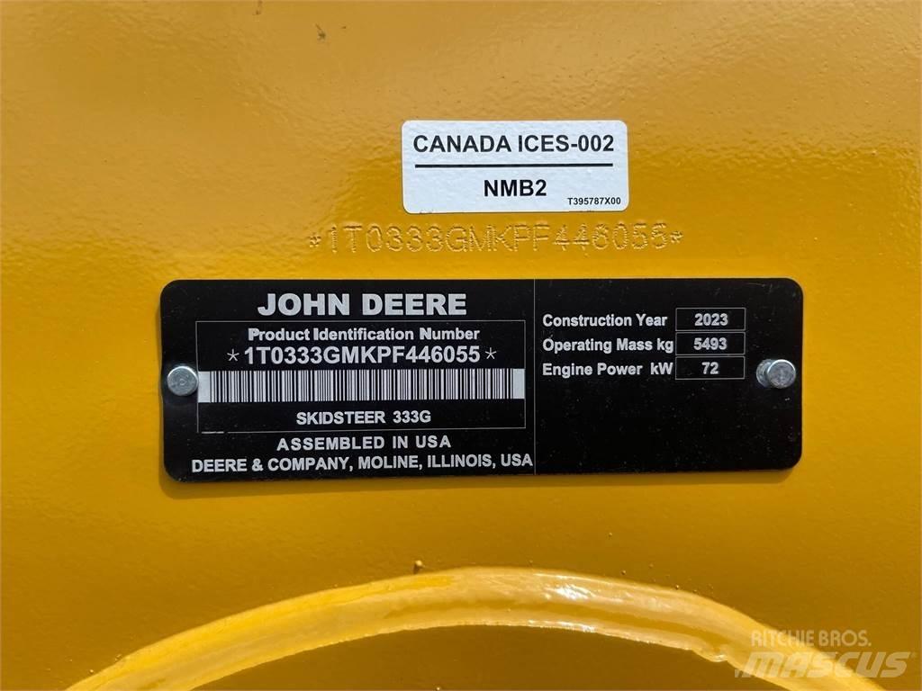 John Deere 333G 滑移轉向裝載機