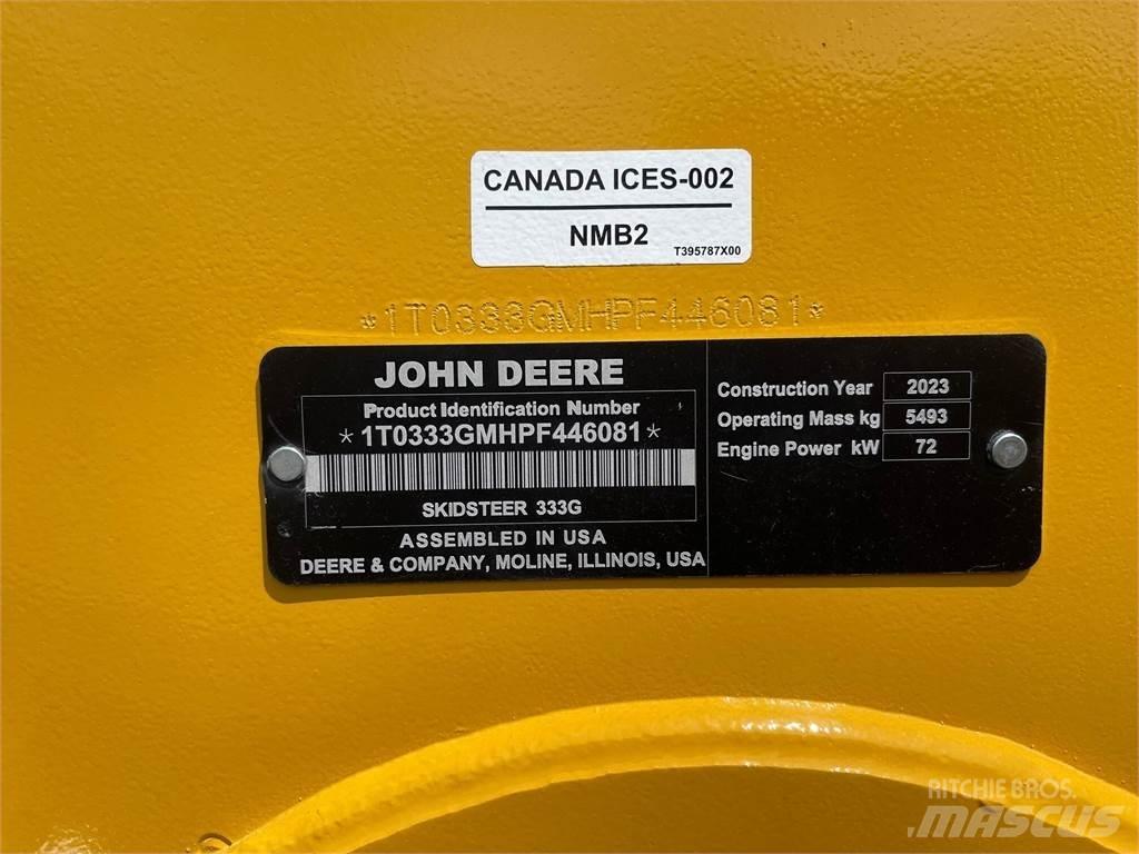 John Deere 333G 滑移轉向裝載機