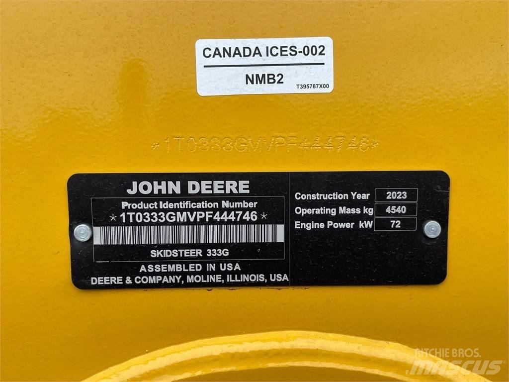 John Deere 333G 滑移轉向裝載機