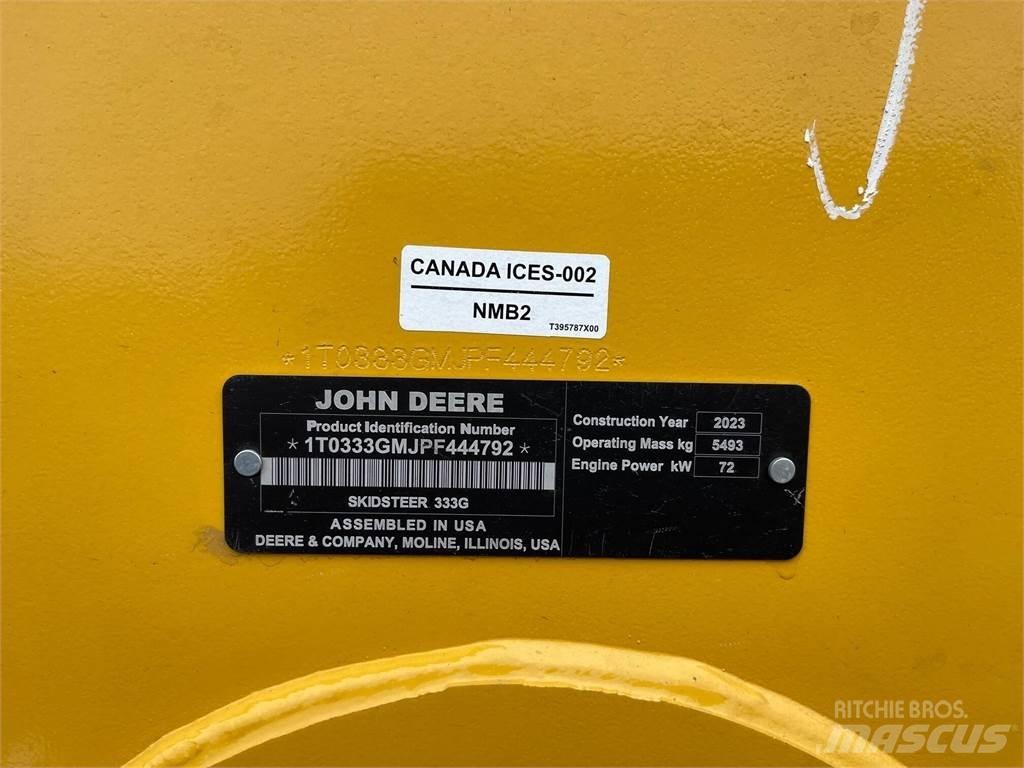 John Deere 333G 滑移轉向裝載機