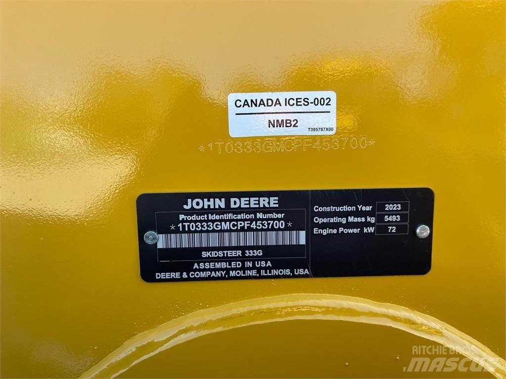 John Deere 333G 滑移轉向裝載機