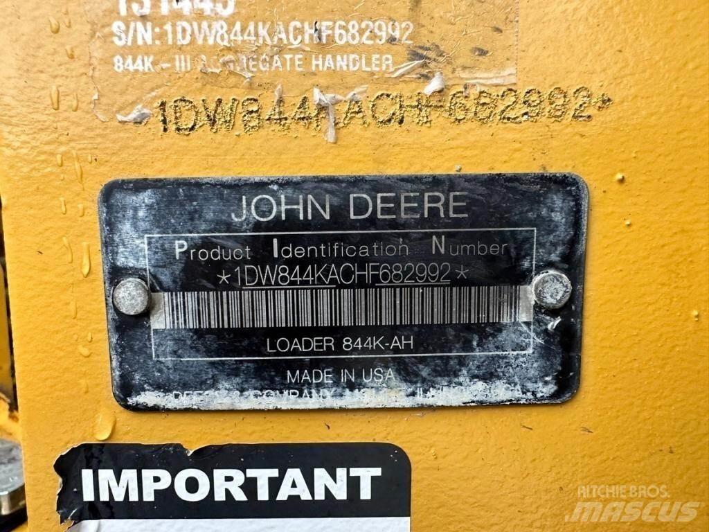 John Deere 844KIII 輪胎式裝載機