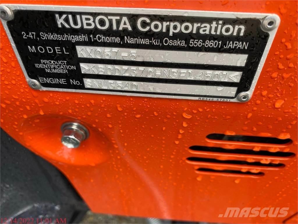Kubota KX057-5 履帶式 挖土機/掘鑿機/挖掘機