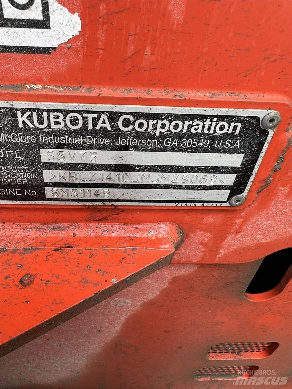 Kubota SSV75 滑移轉向裝載機