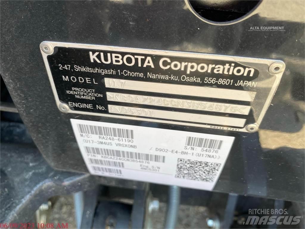 Kubota U17 小型挖土機/掘鑿機<7t(小型挖掘機)