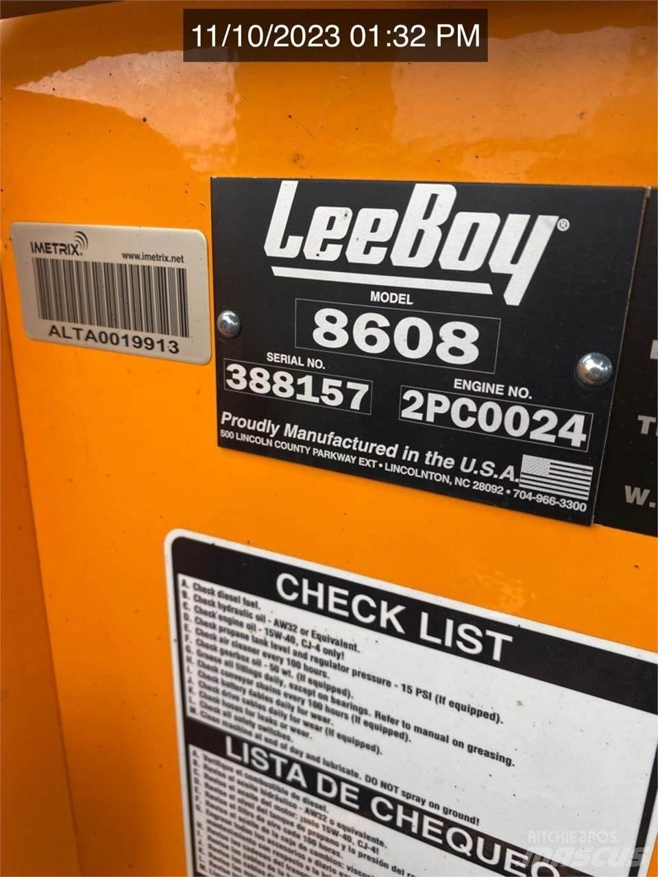 LeeBoy 8608 瀝青攤舖機/鋪路機