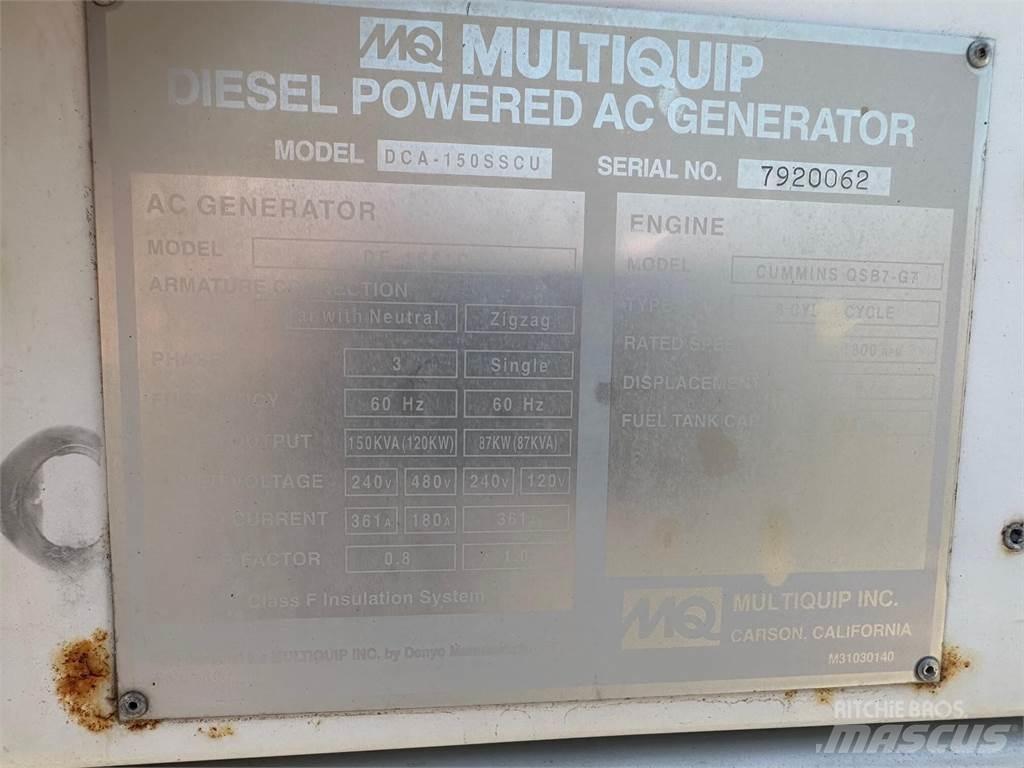 MultiQuip 150 KVA 其他發電機