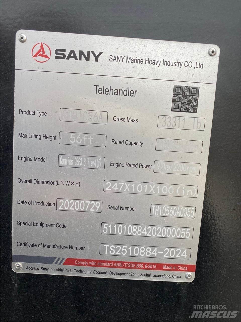 Sany STH1056A 伸縮臂操作車