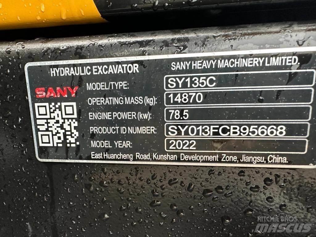 Sany SY135C 履帶式 挖土機/掘鑿機/挖掘機